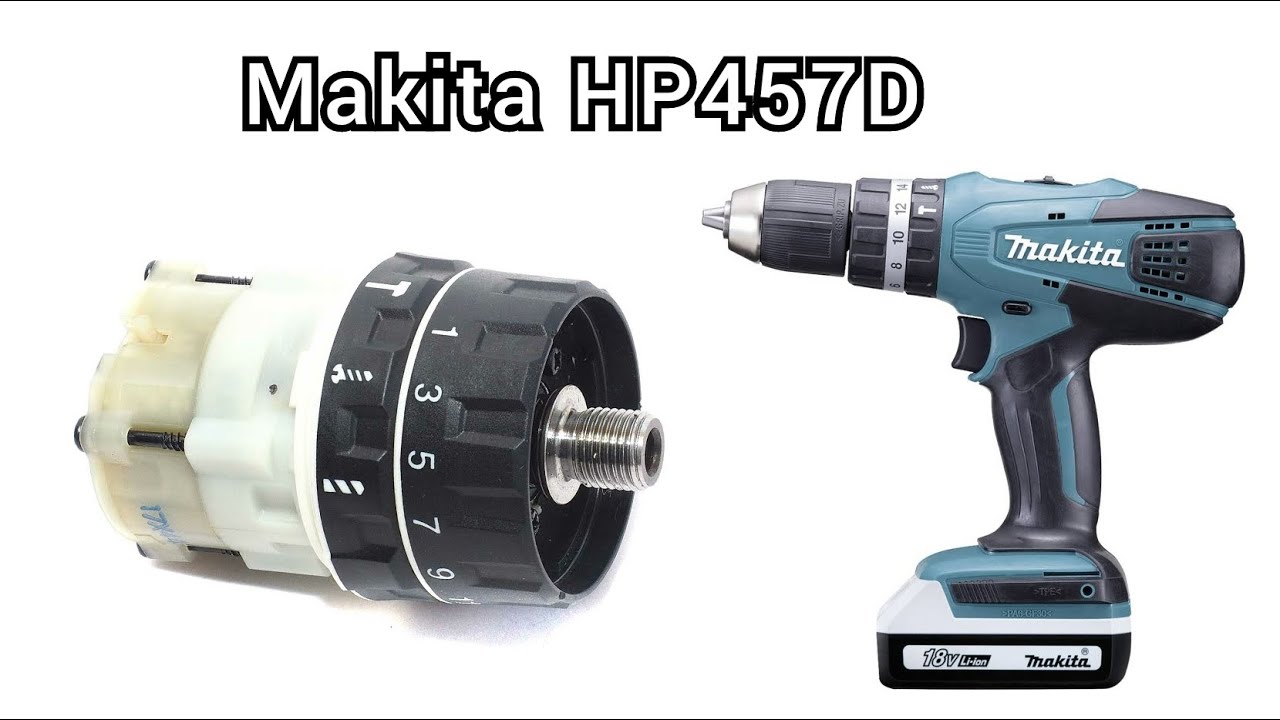 Cordless Hammer Driver Drill Makita HP457D Repair, Gearbox Change