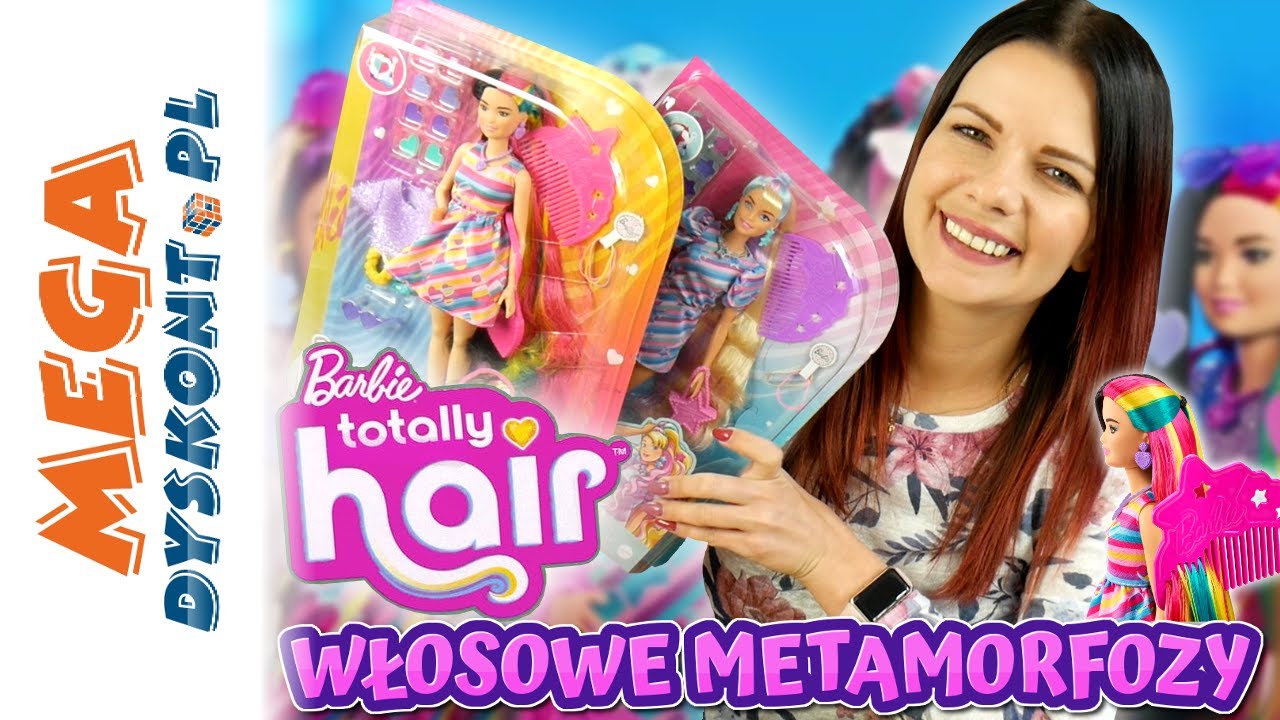METAMORFOZY WŁOSOWE Z BARBIE TOTALLY HAIR 🥰 CZY POFARBUJĘ WLOSY ? #metamorfoza #barbie