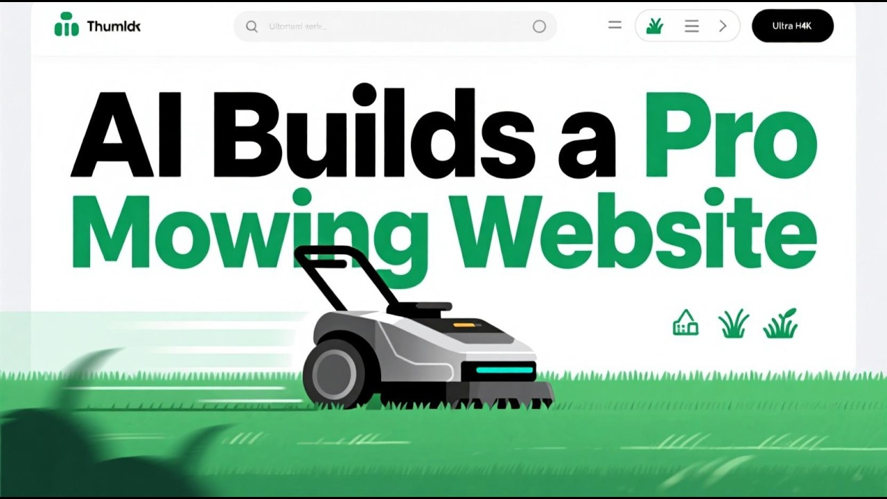 Build a FREE Website For a Mowing business in 4 Steps Using AI 2025