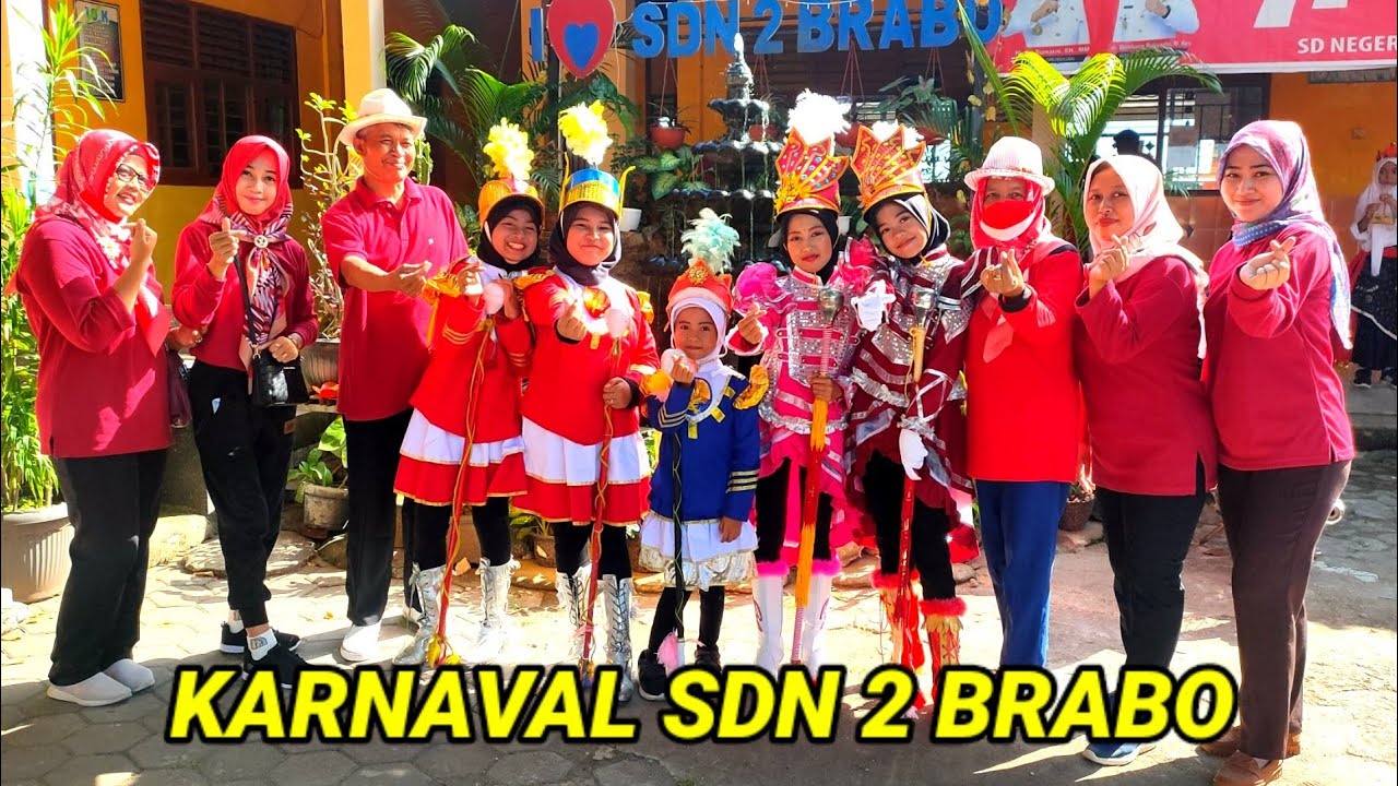KARNAVAL SD NEGERI 2 BRABO HUT KEMERDEKAAN RI 77 TAHUN 2022