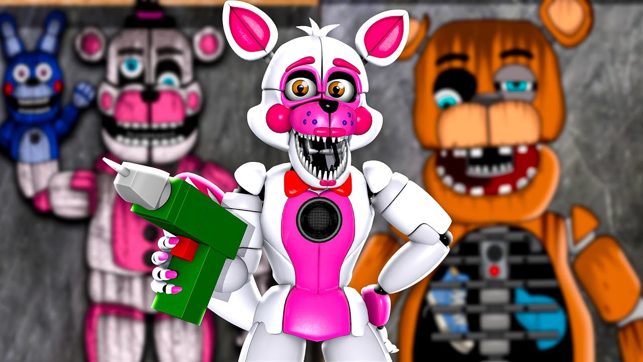 Repairing Funtime Freddy and Freddy Fazbear With Glamrock Chica