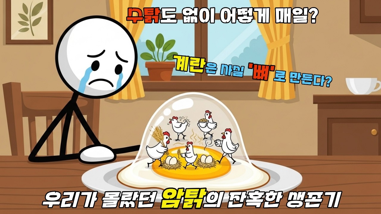 우리가 몰랐던 암탉의 잔혹한 생존기/단돈 500원 계란 한 알에 담긴 '뼈를 깎는' 24시간의 사투/수탉도 없이 어떻게 ? /#계란의비밀 #동물상식 #암탉의하루 #과학스토리텔링