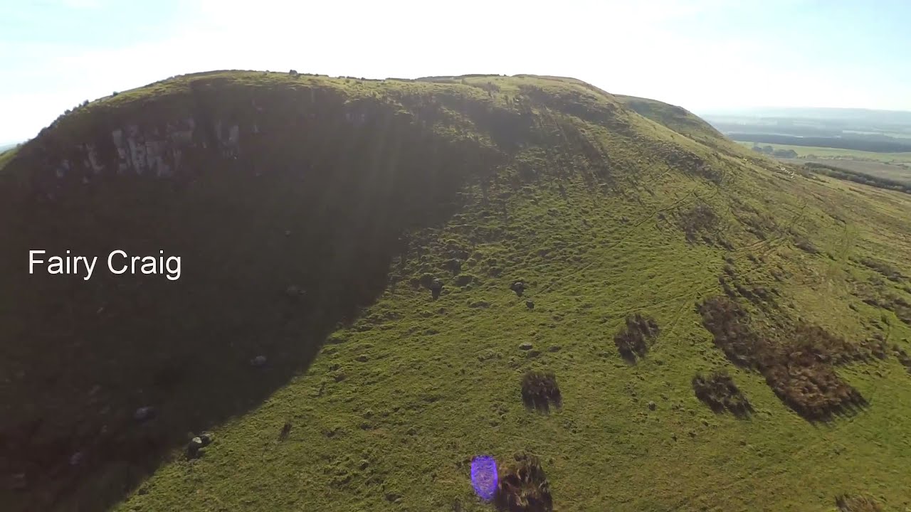 Burnswark Hill Fort flyover - South West Scotland