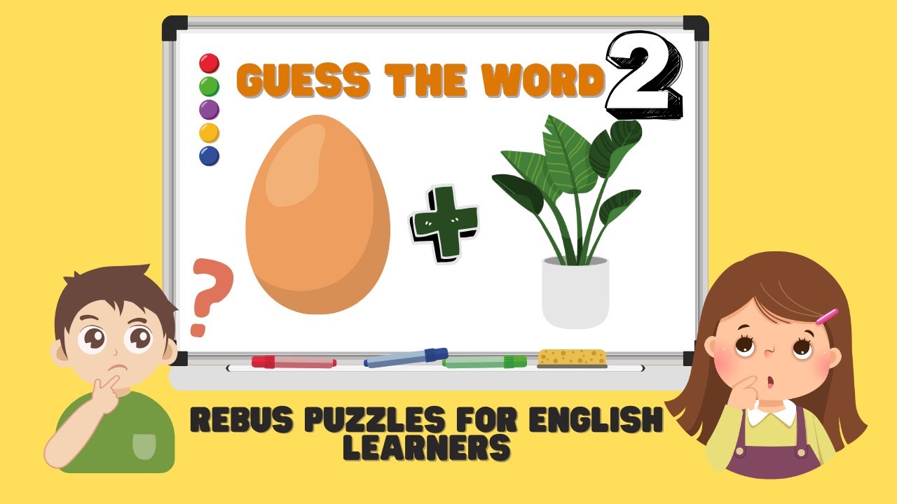GUESS THE WORD -REBUS PUZZLE FOR LEARNERS 2 #vocabulary #puzzles