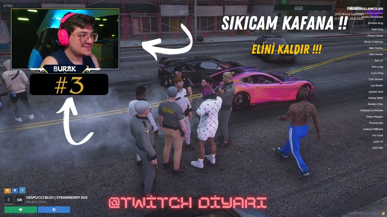 Bruce Coldman ➤ İHBAR ALIYOR! DEVRİYE!!! #46 | #burakoyunda #fivem #roleplay #WendyV