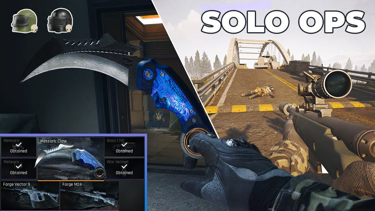 SJ16 SOLO OPS METEORIC CLAW KNIFE   ARENA BREAKOUT INFINITE