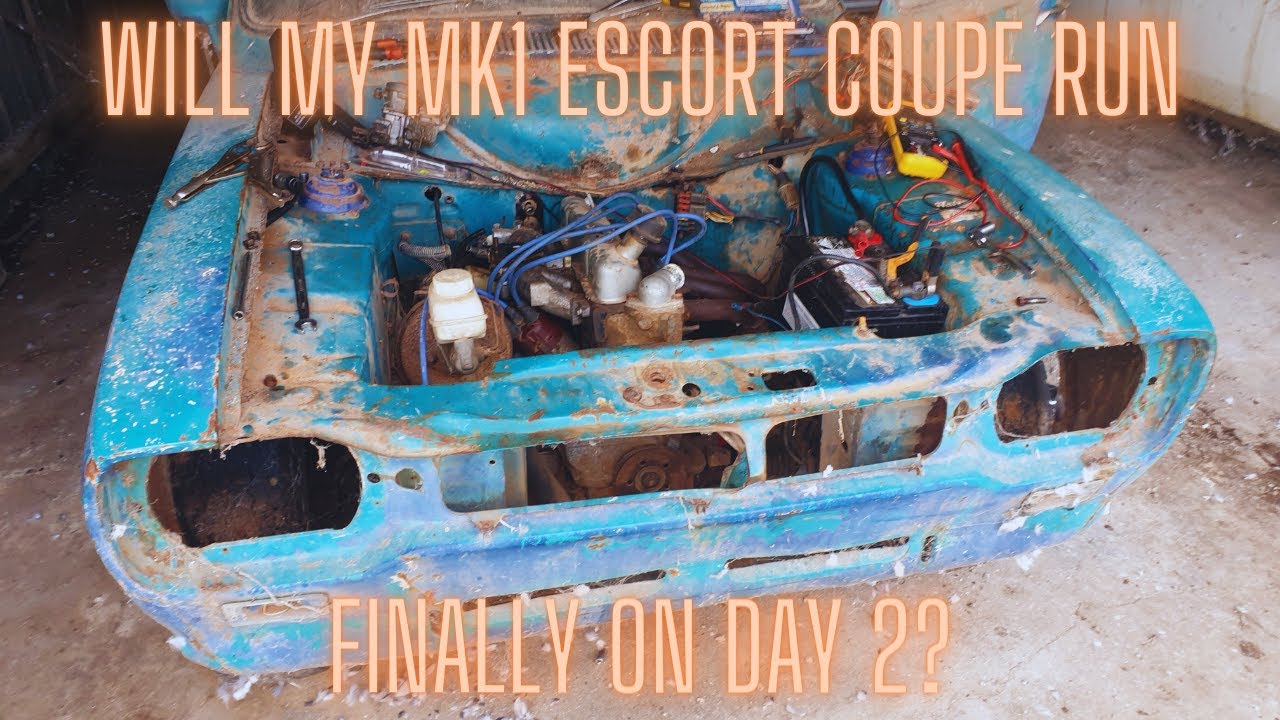 Day 2 - Will My MK1 Escort Coupe Run After 14yrs Of Neglect