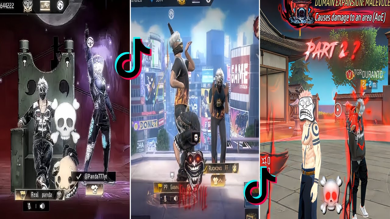 BEST VIDEO FREE FIRE 💀☠️ EDITS TIKTOK TROLL FACE 🥵😈 P.185