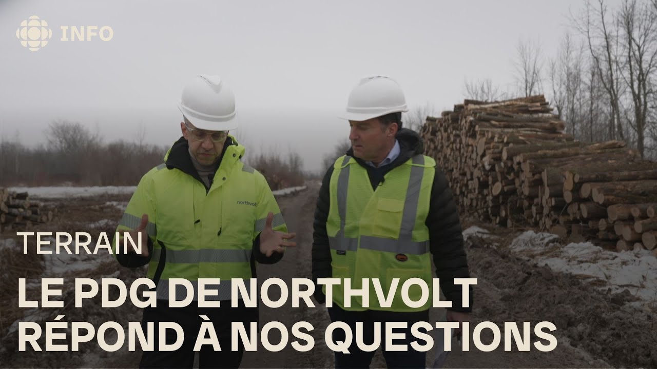 Entrevue avec le patron de Northvolt et visite du chantier de la méga-usine de batteries