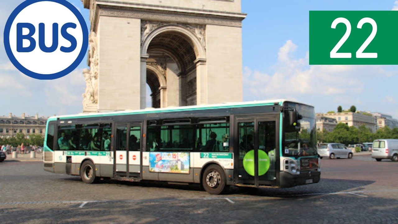[RATP] Voyage a bord d'un Irisbus Citelis Line de la ligne 22 entre Étoile et Friedland Haussman