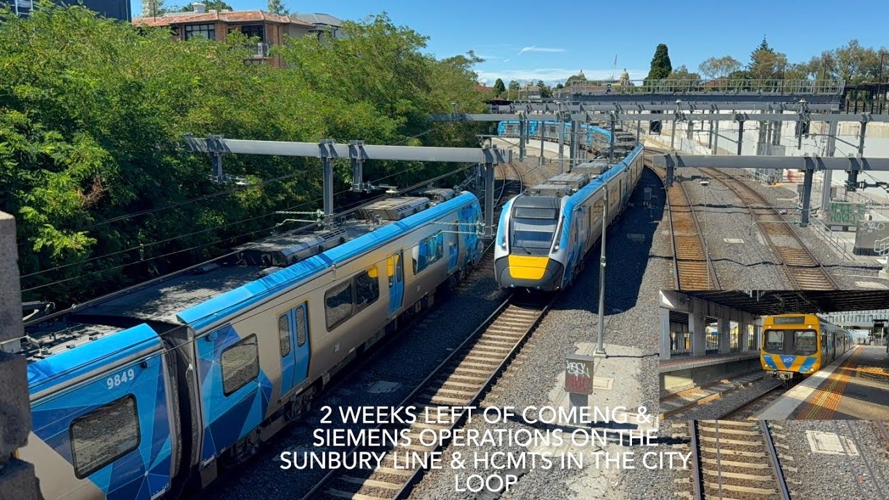2 Weeks Left Of Comeng & Siemens Operations On The Sunbury Line & HCMTS In The City Loop