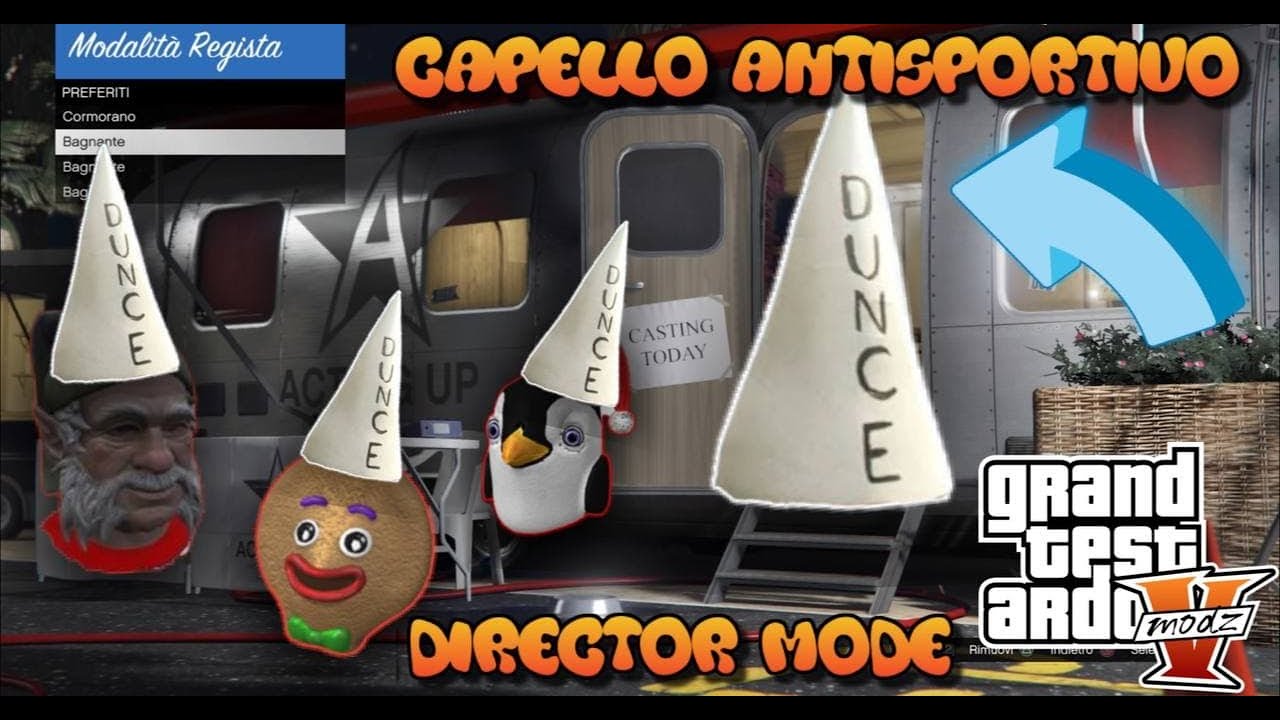 GTAV ONLINE 😍 COME AVERE IL CAPPELLO ANTISPORTIVO 😮 METODO MODALITÀ REGISTA 😀SOLO 😉0 REQUISITI 😀