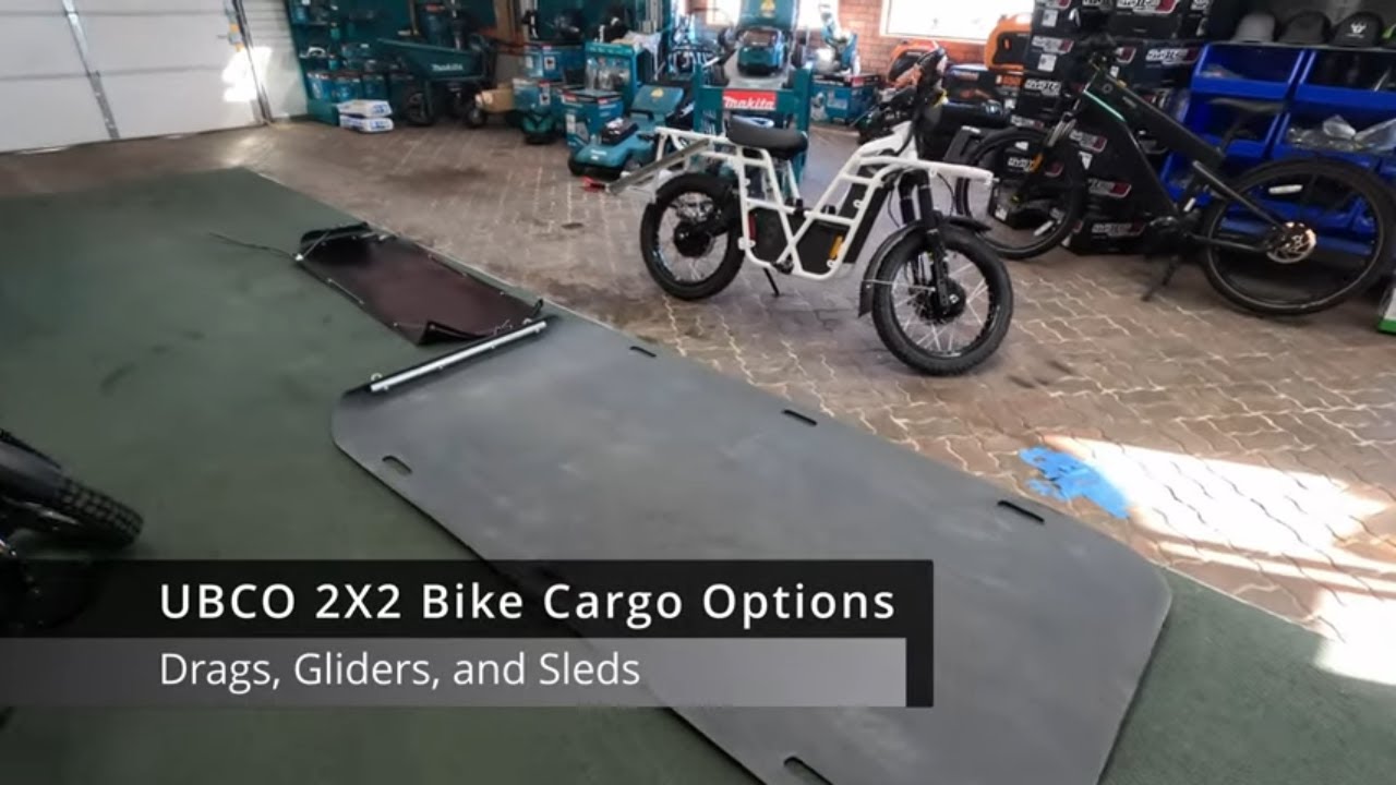 Hauling cargo with the UBCO 2X2 Adventure Bike