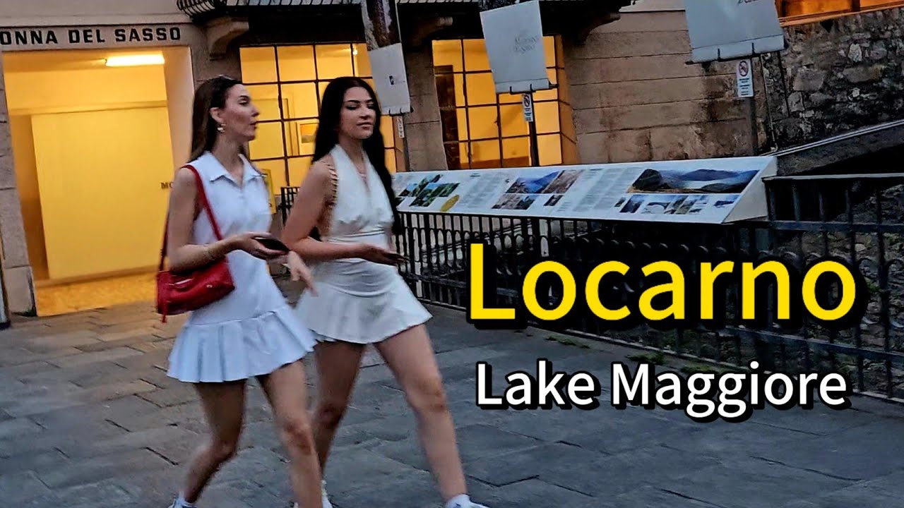 🇨🇭4k CityWalk Tour Locarno Lake Maggiore #locarno #lakemaggiore #ticino #switzerland #schweiz #suiza