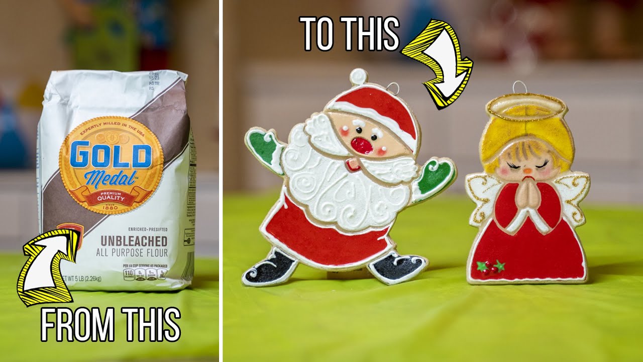 AMAZING Hand Painted Dough Ornaments #ChristmasInJulyDIY