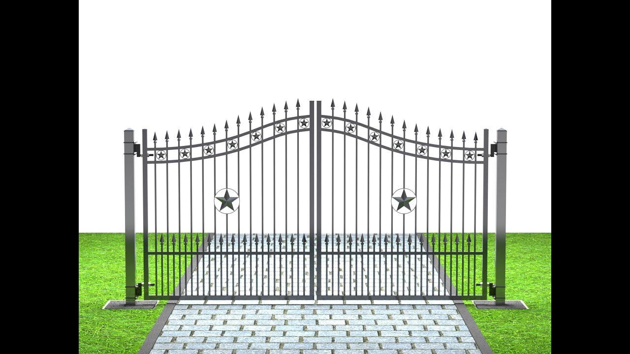 Bestway To Install  Driveway Double Swing Gate - MS USA