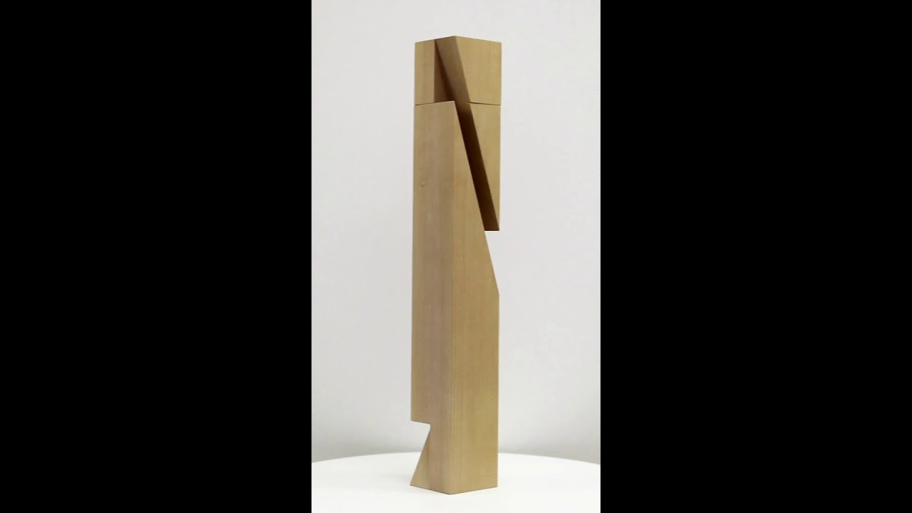 Roland Gebhardt Untitled (LV0081.013), 2019, Carved poplar,  26 x 3.75 x 3.75