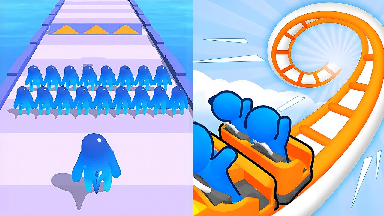 Runner Coaster vs Join Blob Clash 3D 🔥MAX LEVELS UNLOCKED! (2025 Update)