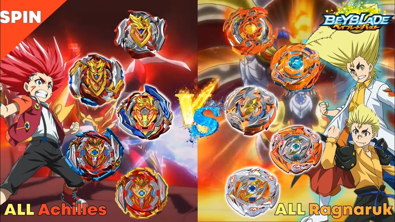 【ALL Achilles VS All Ragnaruk】 Beyblade Burst Sparking relay battle 베이블레이드 버스트 슈퍼킹 올 아킬레스 VS 올 라그나로크
