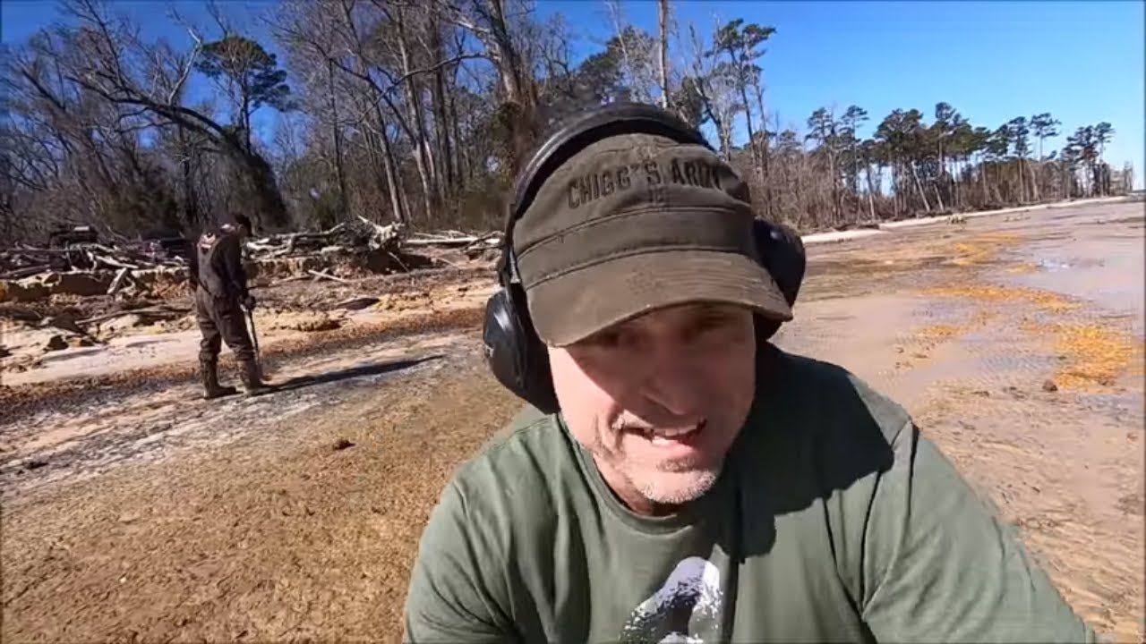 Metal Detecting The Beach For Treasure