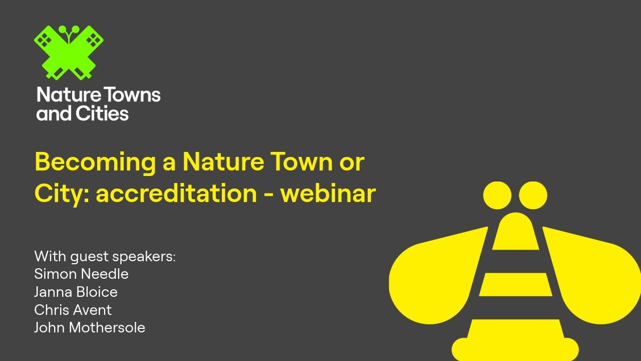 Webinar - Becoming a Nature Town or City: accreditation, March 2026
