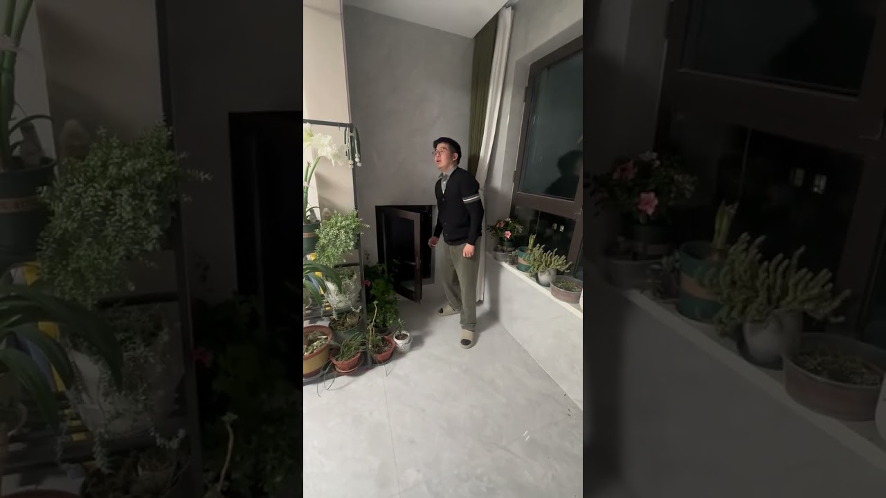My husband sneaked into his private space