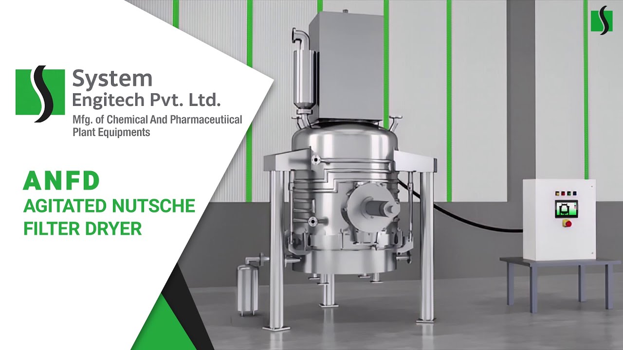 ANFD | Agitated Nutsche Filter Dryers | Working Animation | Industrial 3D Animation