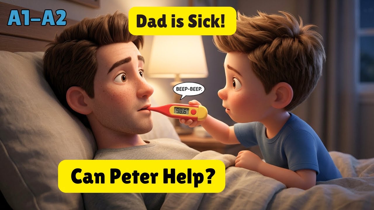 Daily English Conversation: Taking Care of a Sick Person | English Listening Practice for Beginners