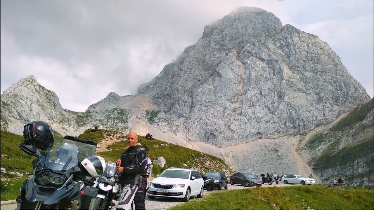 Mangart / Slowenien mit dem Motorrad durch das Socatal &uuml;ber den Vrsicpass R1200GS und Triumph Tiger