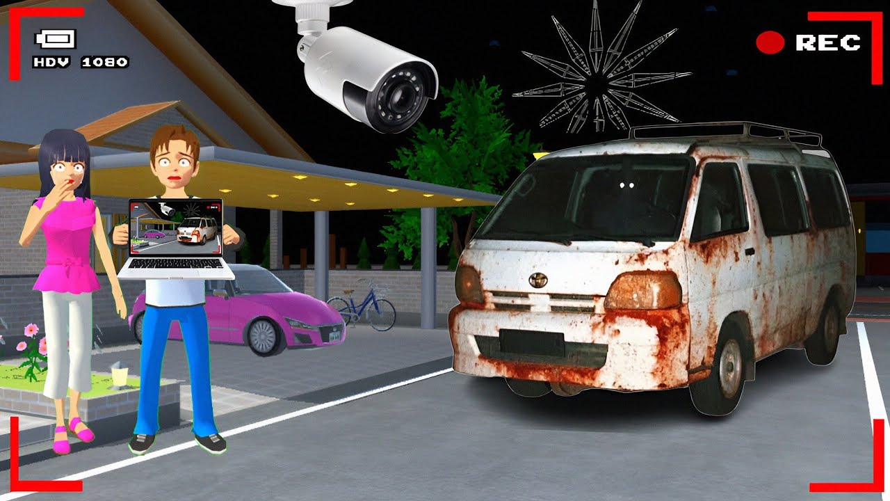 Yuta Mio Panik CCTV Merekam MOBIL VAN MBG BERHANTU Di Depan rumah 😱| Sakura School Simulator
