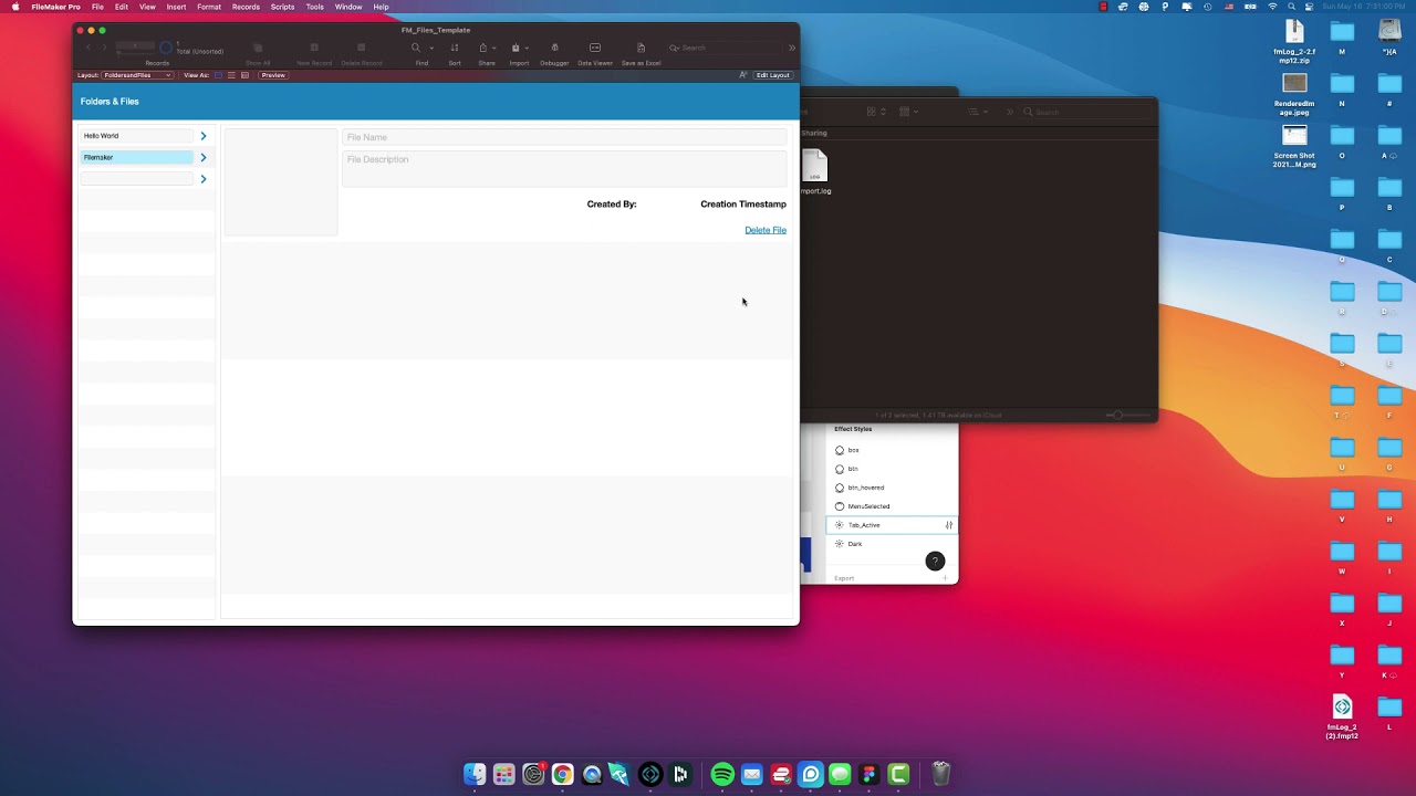Filemaker Beginner Folder and Files Database