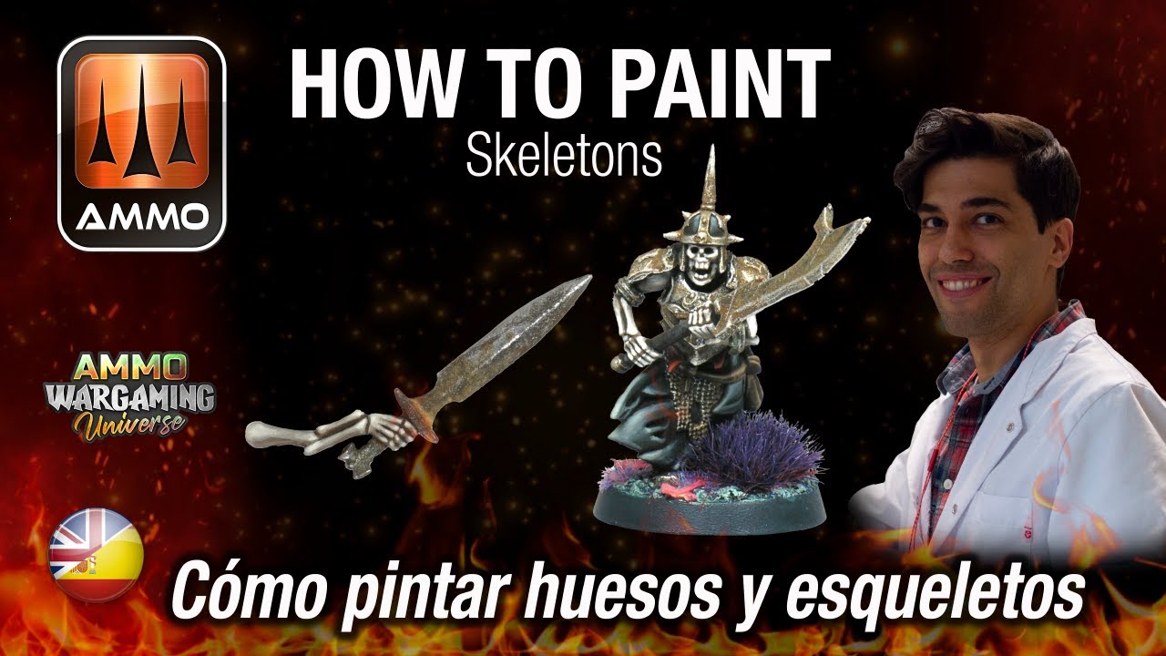 How To Paint Skeletons/Cómo pintar huesos y esqueletos