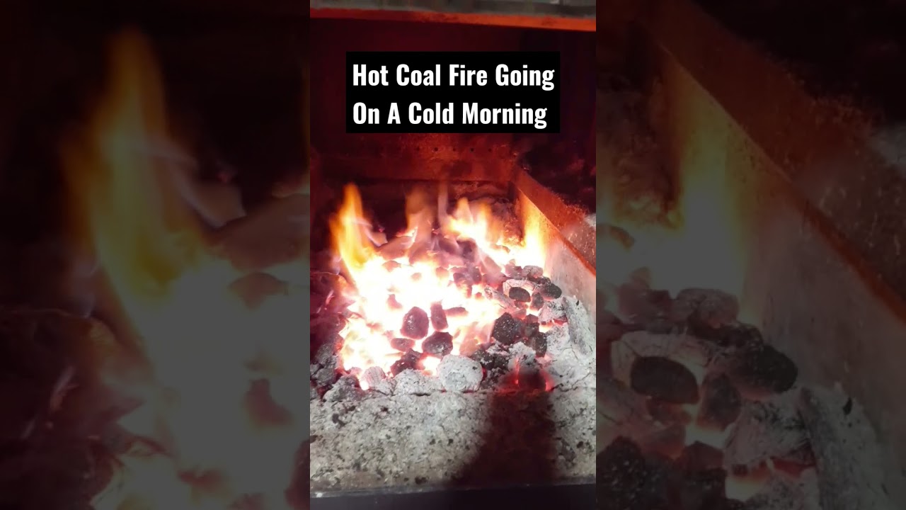Coal Fire On A Cold Morning In  Ohio