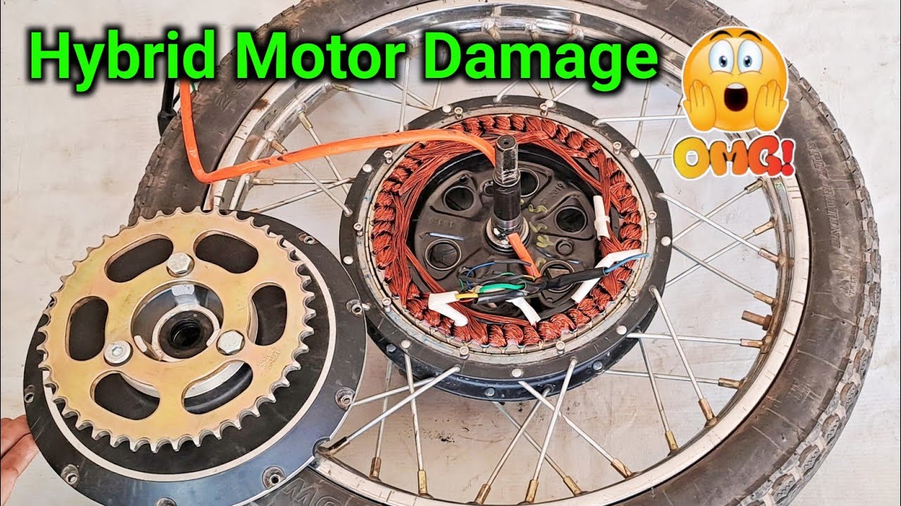 Hybrid Bike Motor Damage Inside And Complete Repairing || do not convert hybrid bike