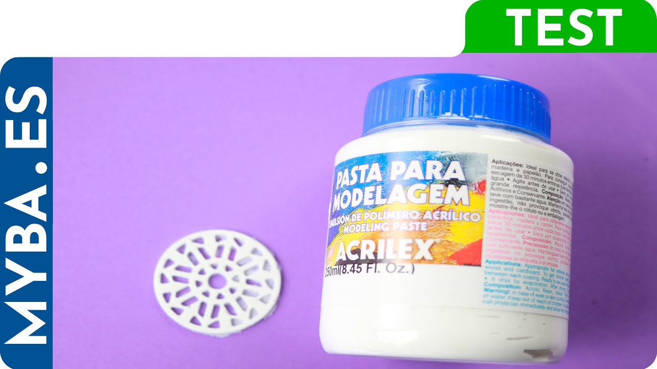 TEST: Pasta de modelado Acrilex flexible. | Prueba con plantillas y moldes de silicona.