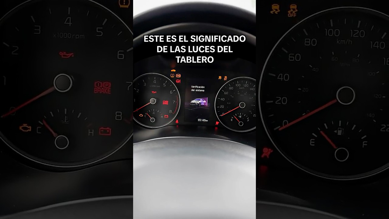 Este es el significado de las luces del tablero