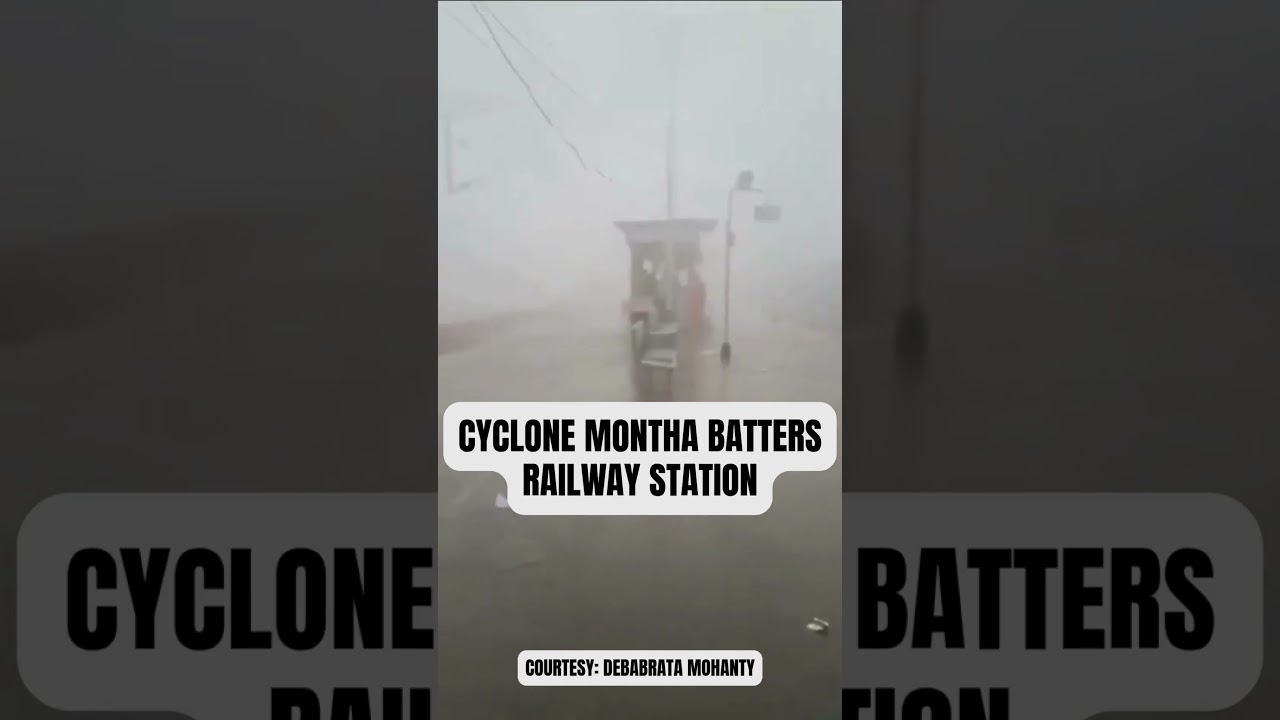 Horrific Visuals as Cyclone Montha Lashes India
