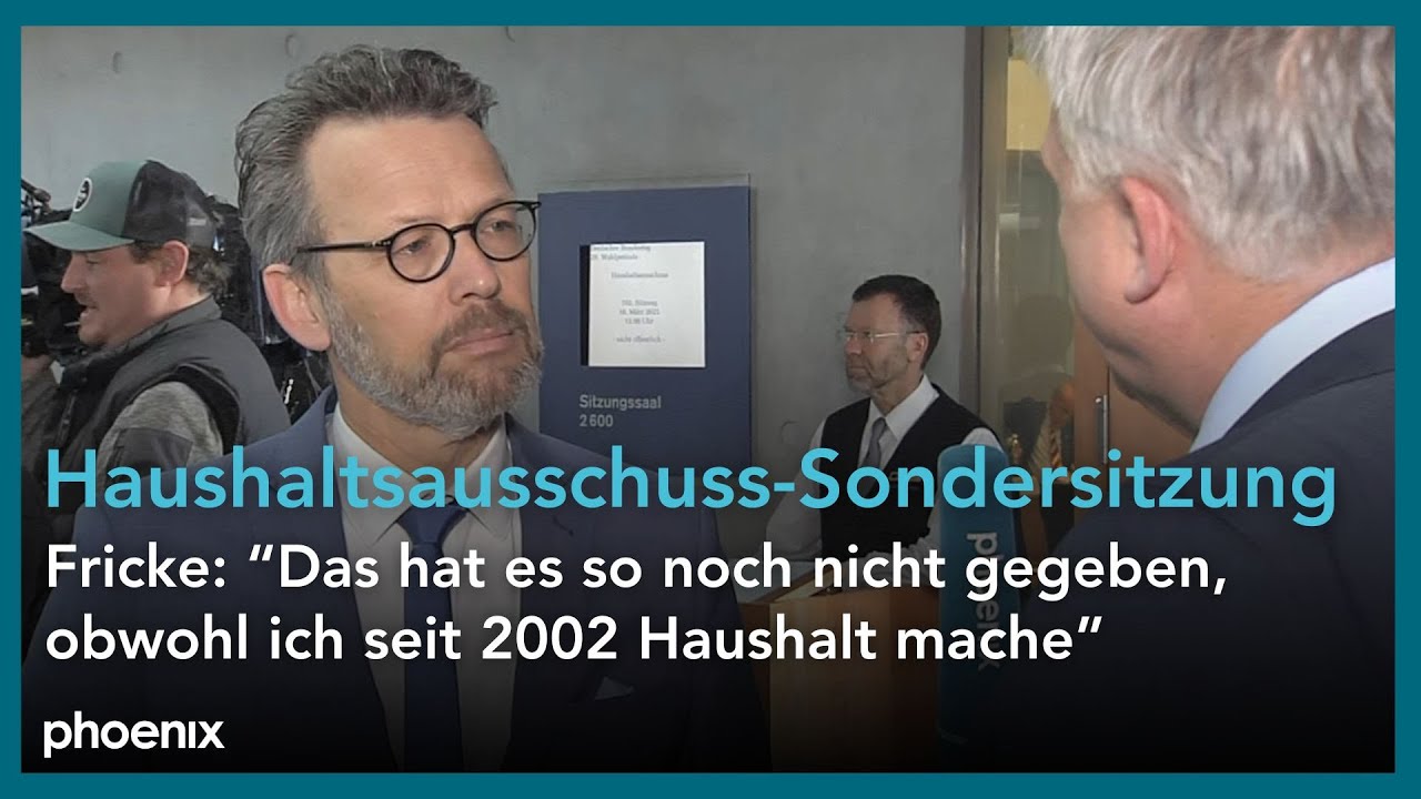 Haushalt: Ausschuss-Mitglied Fricke (FDP) vor der Sondersitzung zu Finanzpaket von Union & SPD