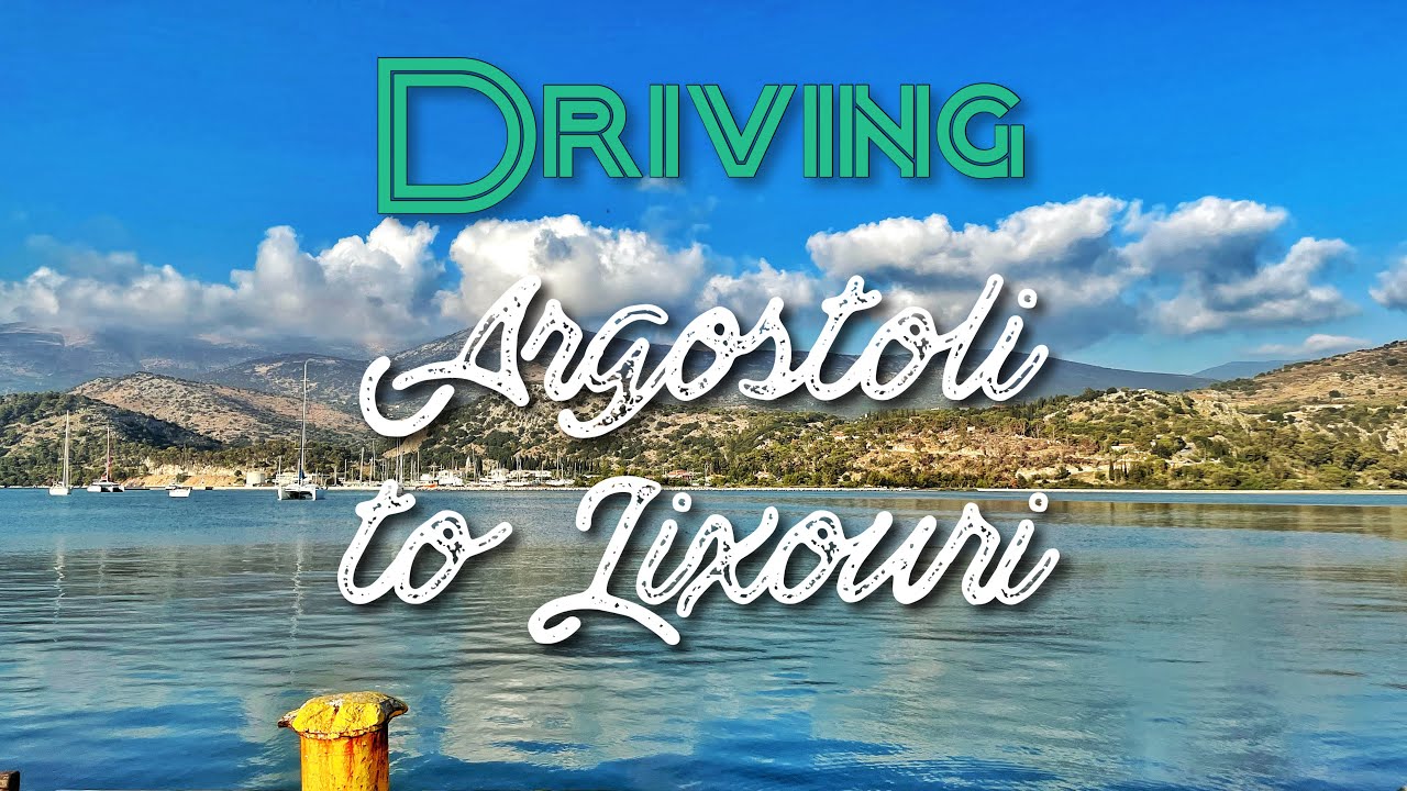 Driving from Argostoli to Lixouri [4K], Monday 16th August 2021