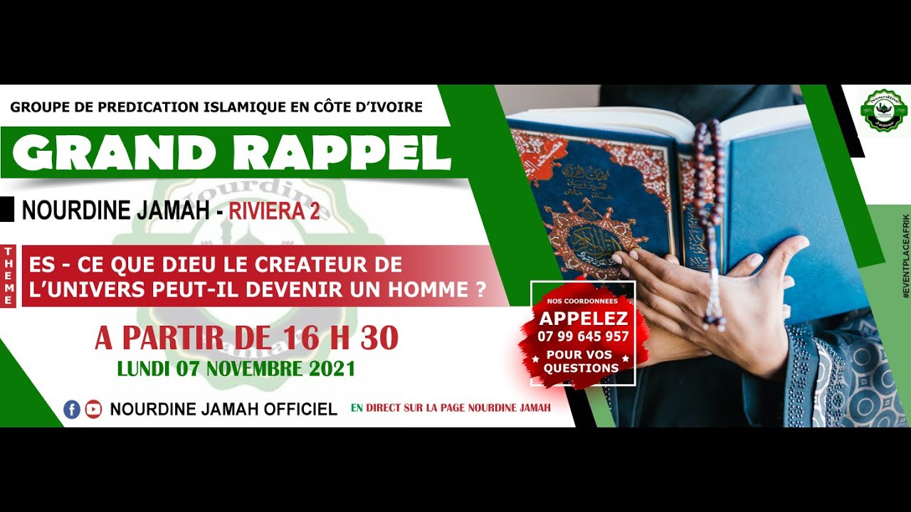 Es - ce Dieu le Cr&eacute;ateur de l'Univers peut-il devenir un Homme ? - NOURDINE JAMAH