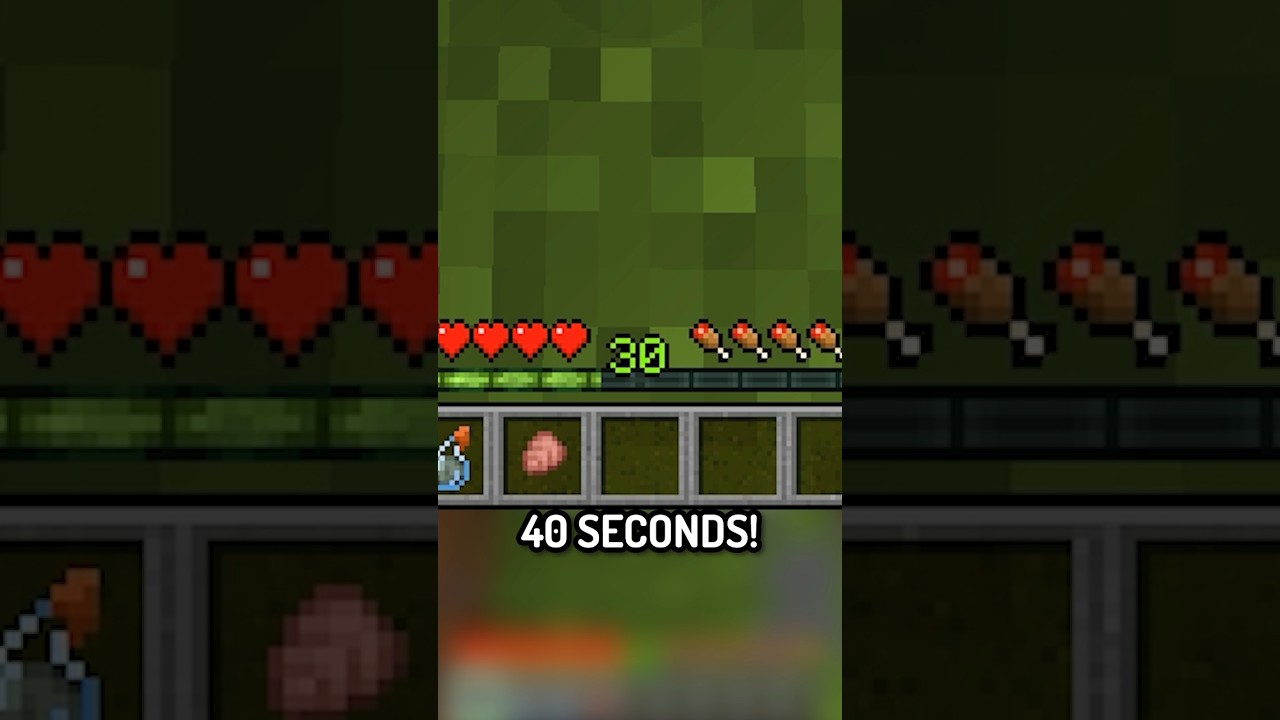How to get 30 LEVELS IN 40 SECONDS!!! #minecraft #shorts