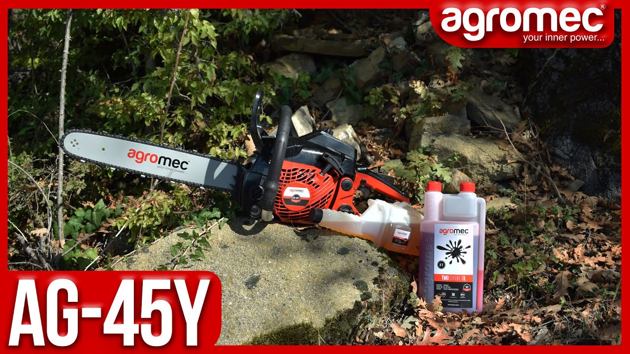 Kesim motoru ile ağaç kesimi - agromec Yeni Modeli AG-45Y Benzinli Testeresi