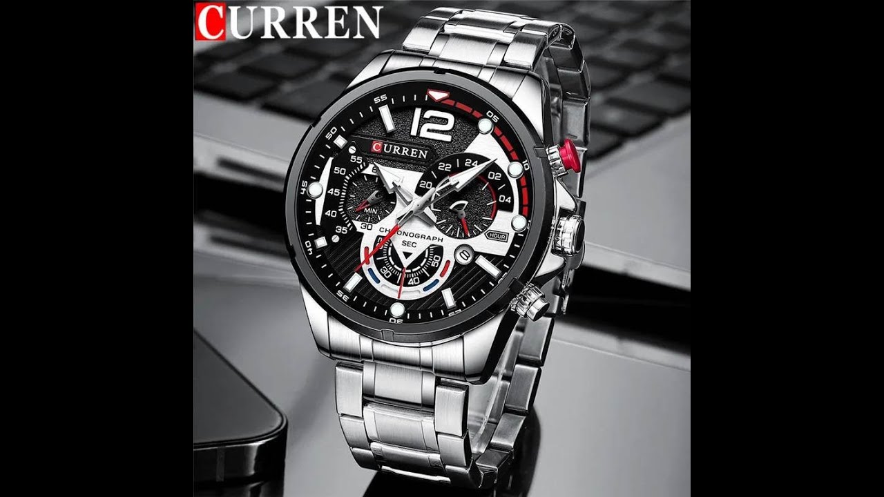 CURREN 8395 Silver Chain Watch || Easy Shopping Zone || Bangla Watch Tutorial ||