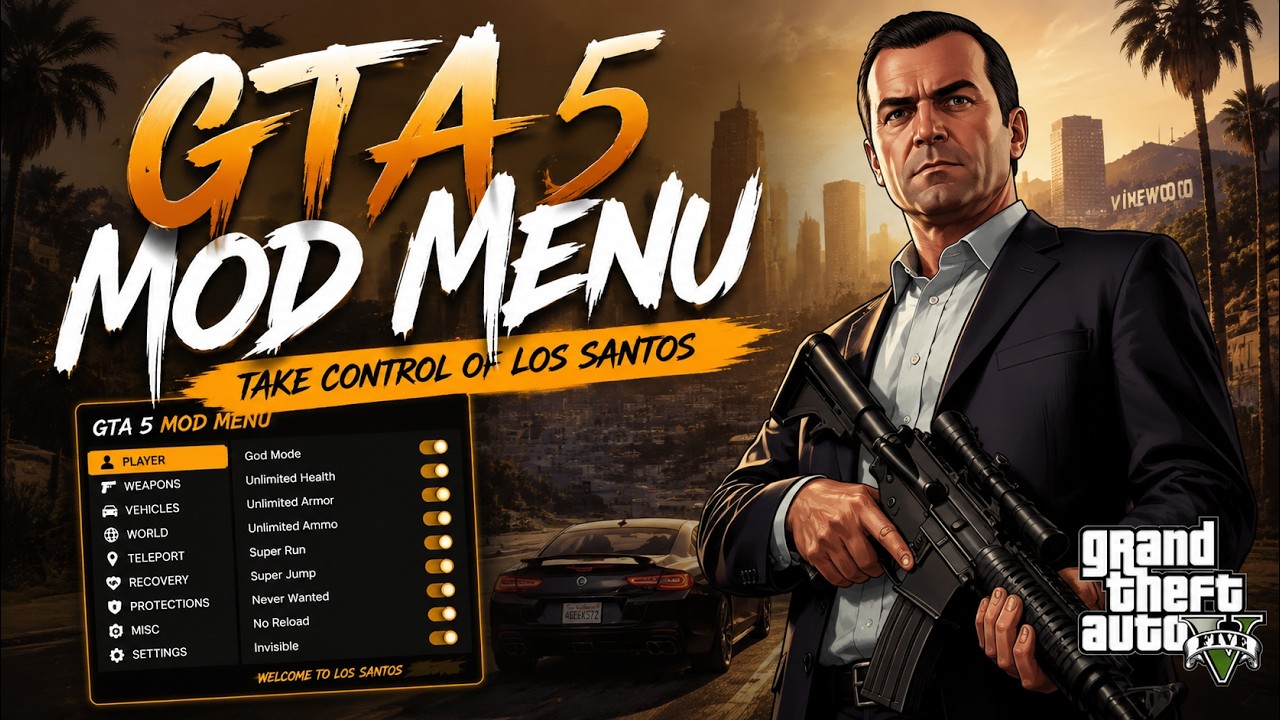 GTA 5 Mod Menu PC 2026 / Free Kiddions Cheat, Money Hack & Online Mods [WORKING]