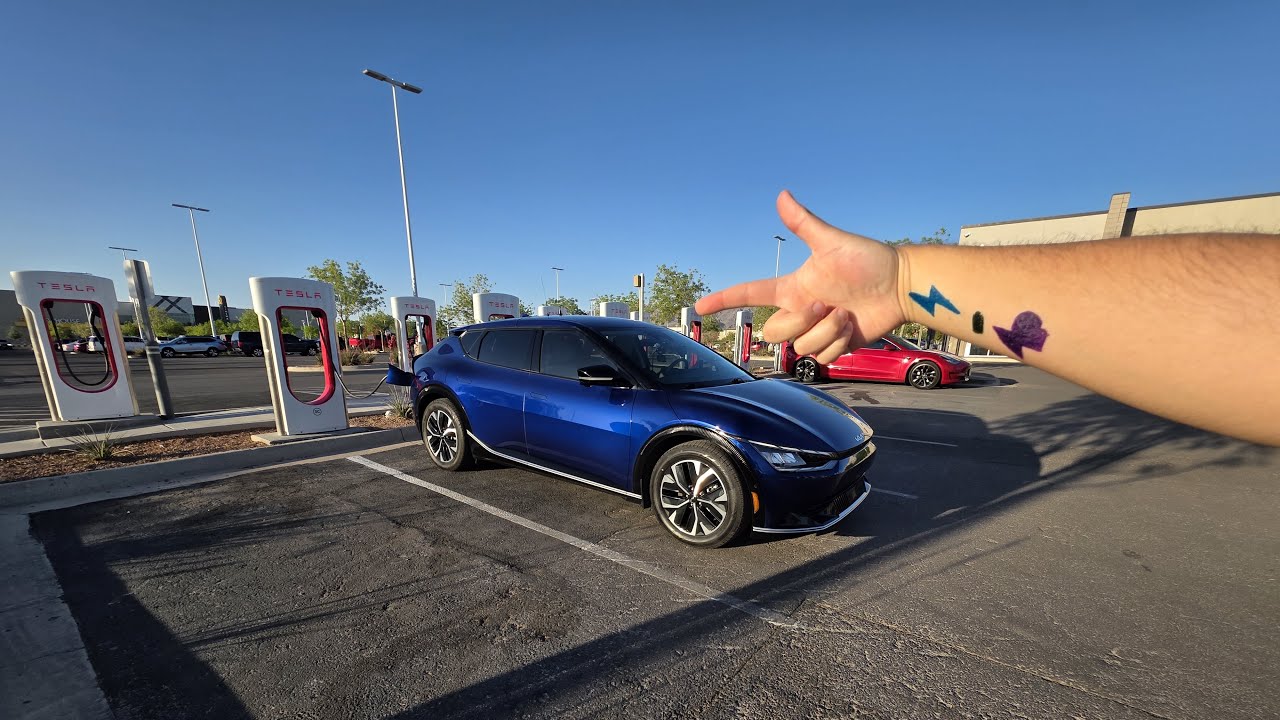 Charging Your Kia EV6 at a Tesla Supercharger - What You Need to Know