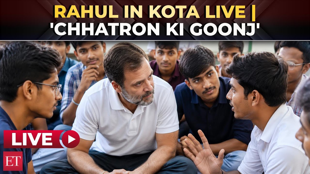 LIVE | Rahul Gandhi launches student movement from Kota Ahead of NEET re-exam | paper leak