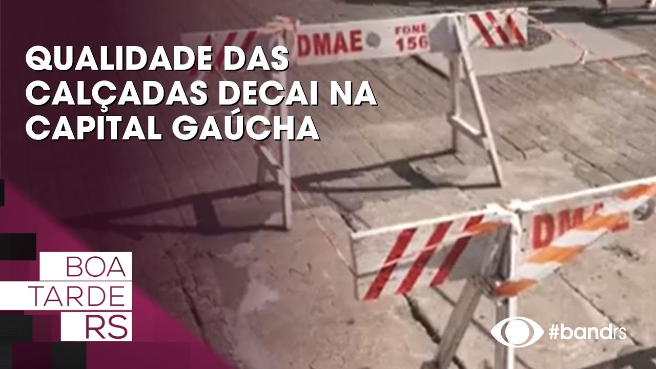Qualidade das calçadas decai na capital gaúcha