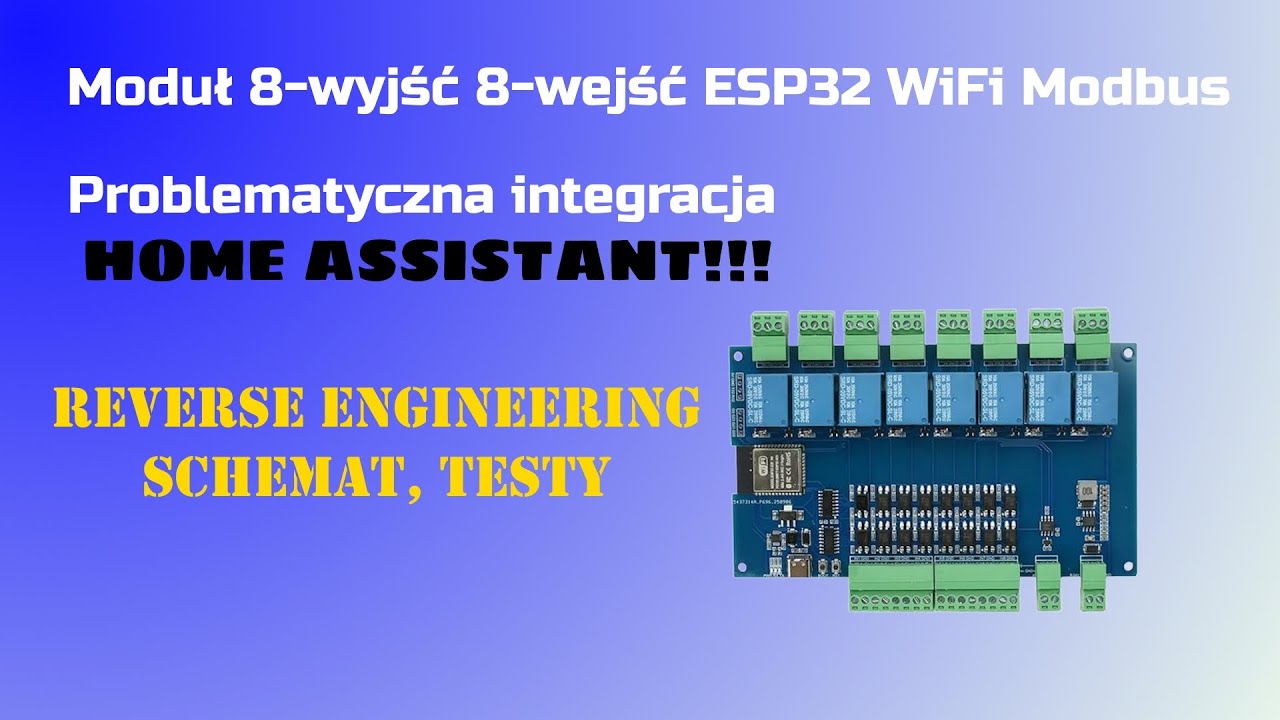 Problem z integracją do Home Assistant. Co dalej? Rozrysowany schemat rejestrów modułu.