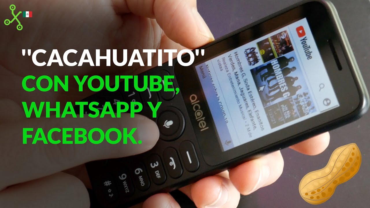 Alcatel 3078: un día con el CELULAR CACAHUATITO con WHATSAPP