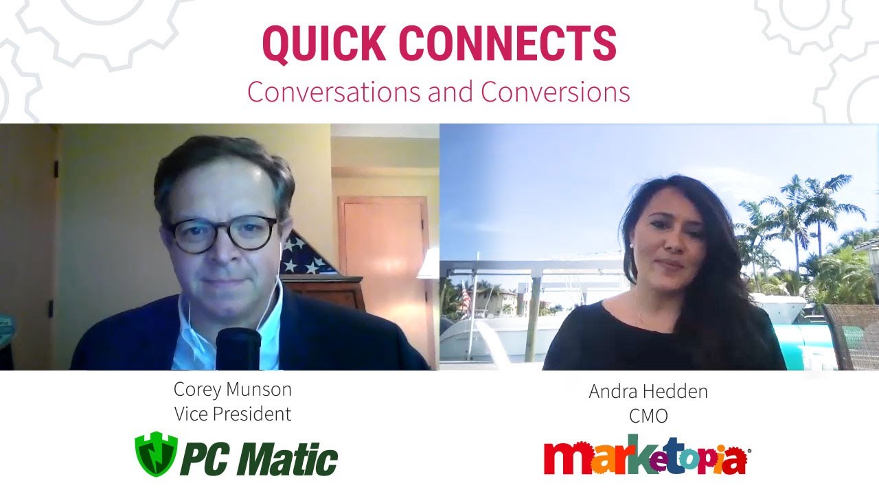 Conversations and Conversions with Corey Munson | Quick Connects Powered by Marketopia